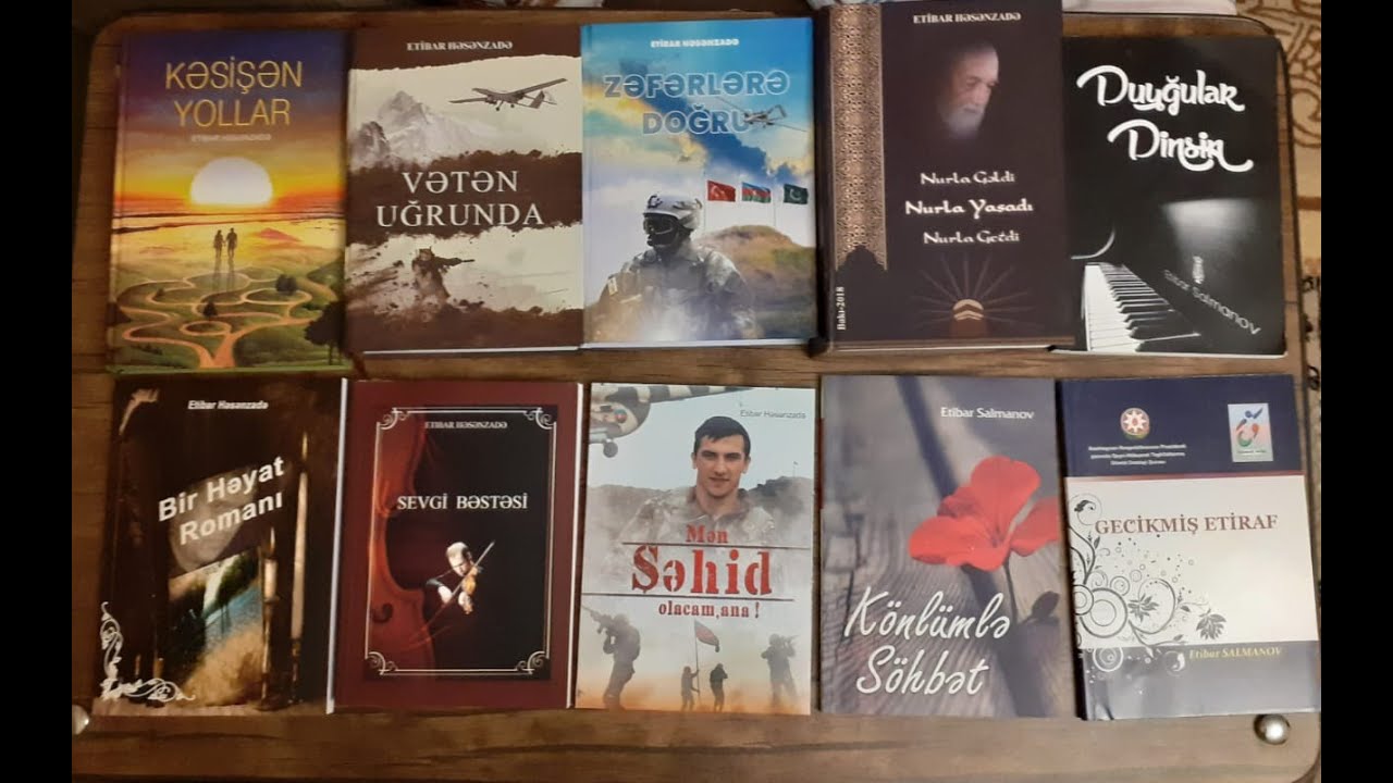 Etibar Həsənzadə. Kitabları haqqında məlumatlar.Yeni MP4