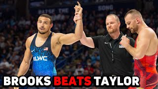 Aaron Brooks BEATS David Taylor - Olympic Trials Rapid Reaction