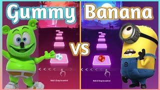 Tiles Hop - The Gummy Bear Song  - Long English Version VS Minions Banana. V Gamer