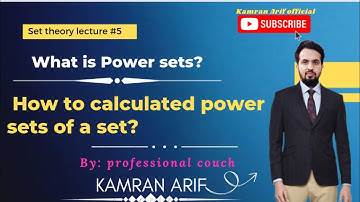 What is Power set?||Set theory lecture#5||power sets in Urdu/Hindi