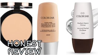 colorbar foundation | colorbar primer | colorbar compact review and how to use| branded makeup