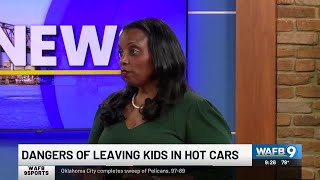 Dangers of leaving children in hot cars
