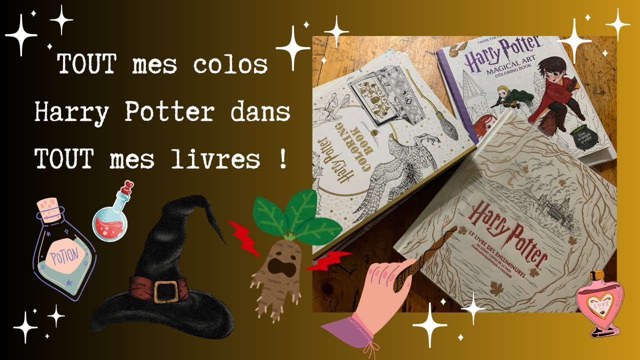 TOUT mes colos Harry Potter dans TOUT mes livres ! - YouTube