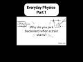 Why do you jerk backward when a train starts? #physics #animation #education #knowledge #gk