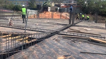 Excellent !!Beam and Columns Rebars reinforcement ||shuttering.