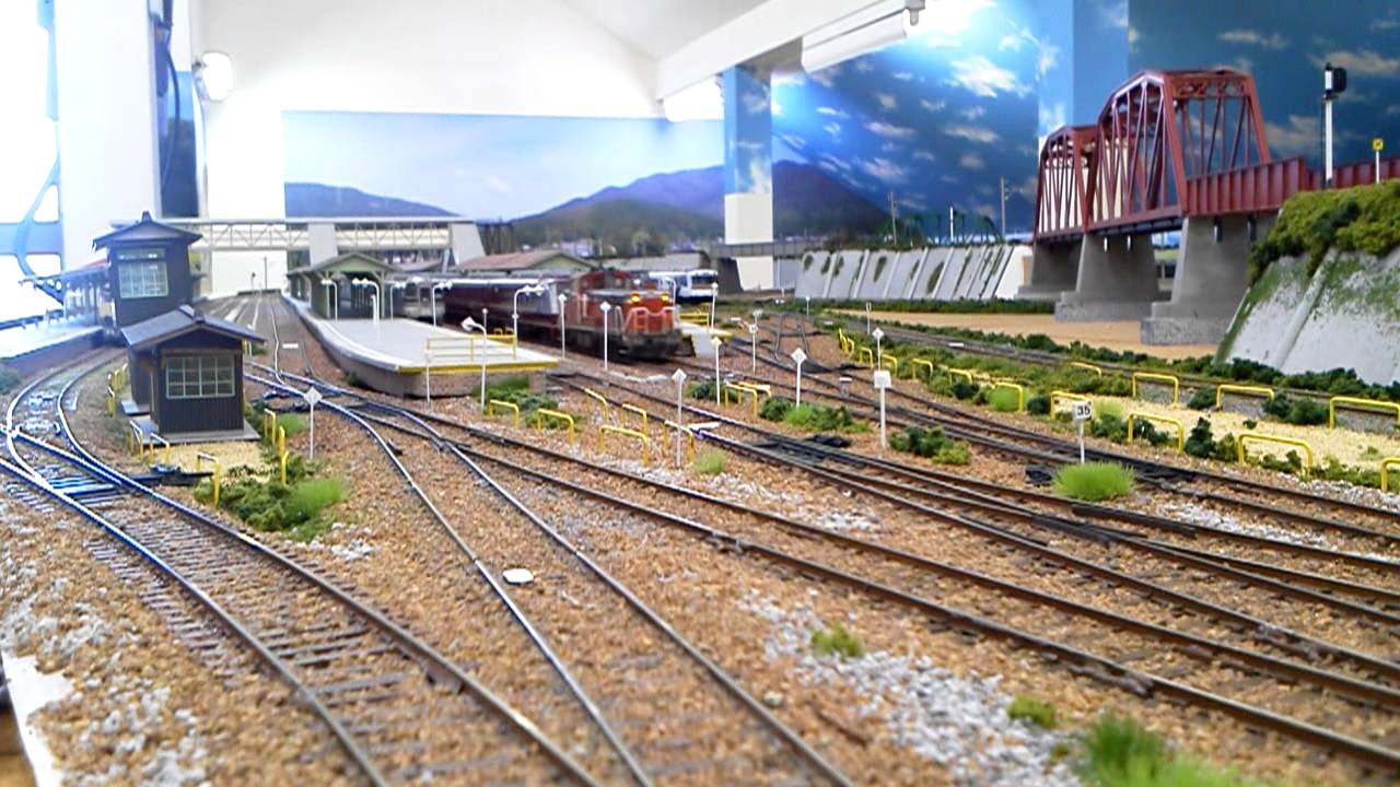 HOゲージ(16番)鉄道模型レイアウト ho gauge layout - YouTube