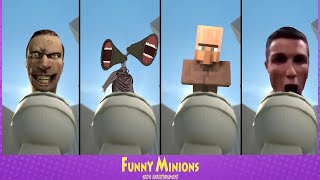 Video thumbnail of "Skibidi Toilet - ORIGINAL vs SIREN HEAD vs MINECRAFT VILLAGER vs SIUUU"