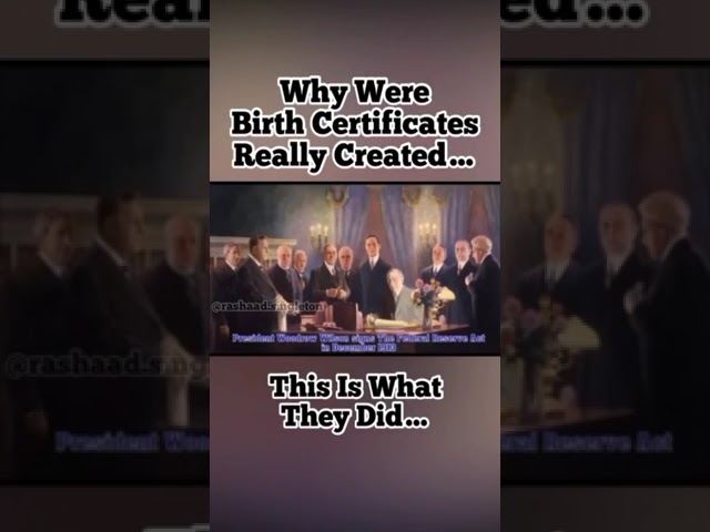 Why  Was The Birth Certificate Created?