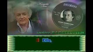 Video thumbnail of "Karaoke Tino - Didier Barbelivien - Elle"