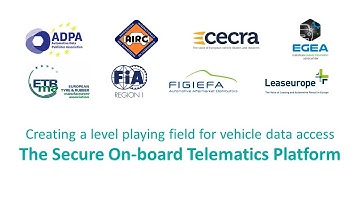 (S-OTP Full) A level playing field for vehicle data access: The Secure On-board Telematics Platform