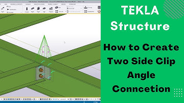 How to create Beam to Beam #steel Connection in #tekla Structure Two side clip angle #civil #shorts