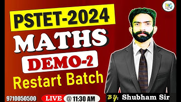 Restart Batch PSTET 2024| Math Preparation: Number System| Demo Class - 02 | TET BUZZER Academy