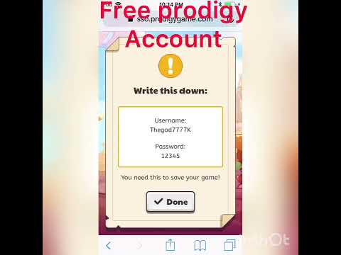 prodigy accounts usernames and password with membership