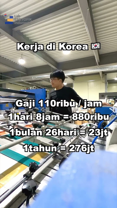 INI DIA GAJI KAMU KALAU KERJA DI KOREA! #kerjadikorea #kerjadiluarnegri