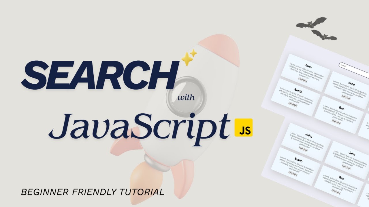 Build a Responsive Search Bar | JavaScript Basics Explained - YouTube