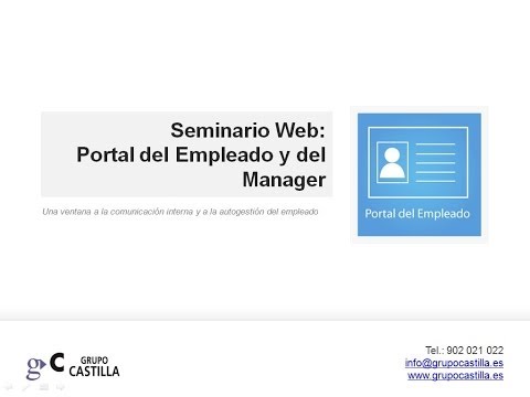 Seminario Web Portal del Empleado y del Manager