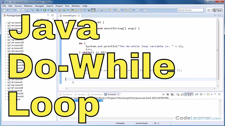 Java Tutorial - 11 - The Do-While Loop