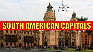 SOUTH AMERICAN CAPITALS - Learn Countries and Capital Cities of South America with Flags