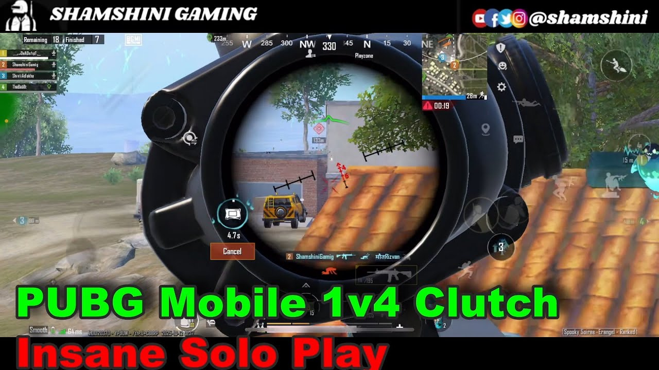 PUBG Mobile Event 1v4 Clutch 🔥 | Insane Solo Play #pubg #bgmi - YouTube