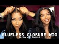 Glueless Closure Wig Install Styling and Wig Tutorial Ft. Myshinywigs| Olineece