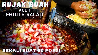 Lebih 400 Bungkus RUJAK Habis Dalam Hitungan Jam || Rujak Buah Batok Lambaro