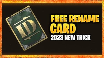 How to get FREE RENAME CARD in BGMI / Pubg Mobile | 2023 New Trick To get Free ID card