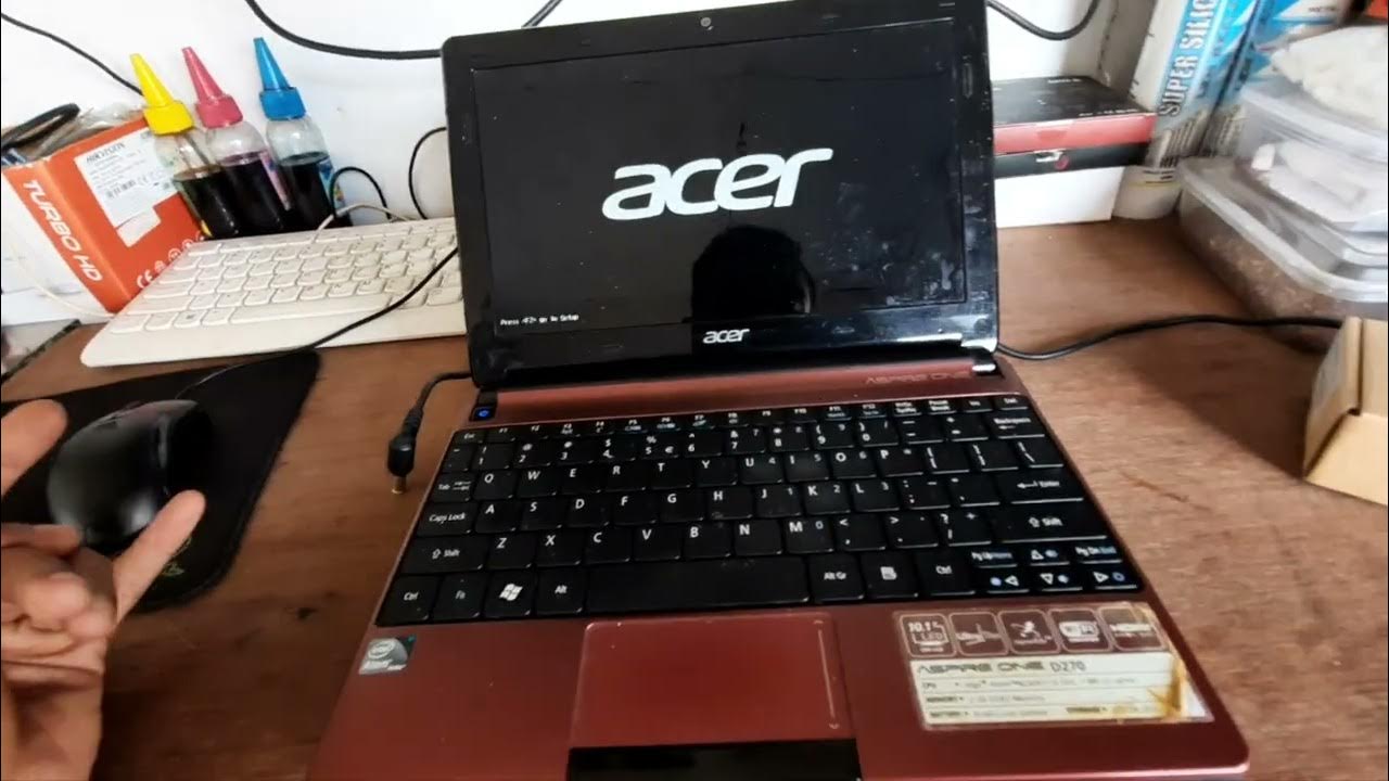 CARA PENGECEKAN BATERAI ASPIRE ONE D270 - YouTube