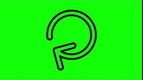 Animated Reload Icon on Green Screen With Pop-up Sound