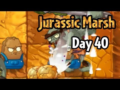 Plants Vs Zombies 2 Jurassic Marsh Day 40 Glitch Jurassic