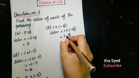 Mathematics Book 1 (D1) |  7th Edition | Exercise # 2 B | Q # 1 to 4 | Ifra Syed | in Urdu\Hindi