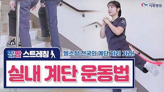 짬날 때 계단에서 할 수 있는 &#39;실내 계단 운동법&#39;