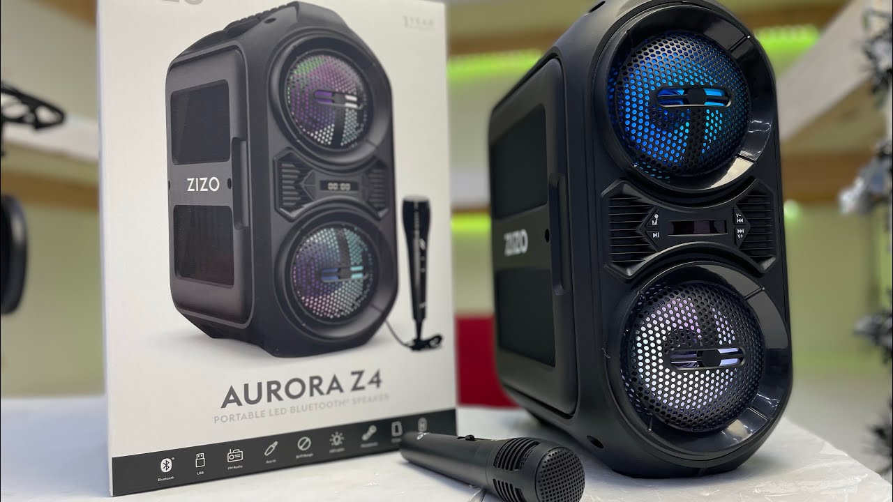 Zizo Aurora Z4 Bluetooth speaker unboxing - YouTube