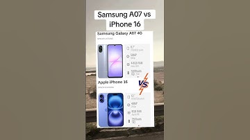 Samsung Galaxy A07 vs Apple iPhone 16
