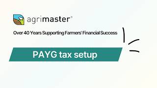 PAYG Tax Setup | Wagemaster Tutorials