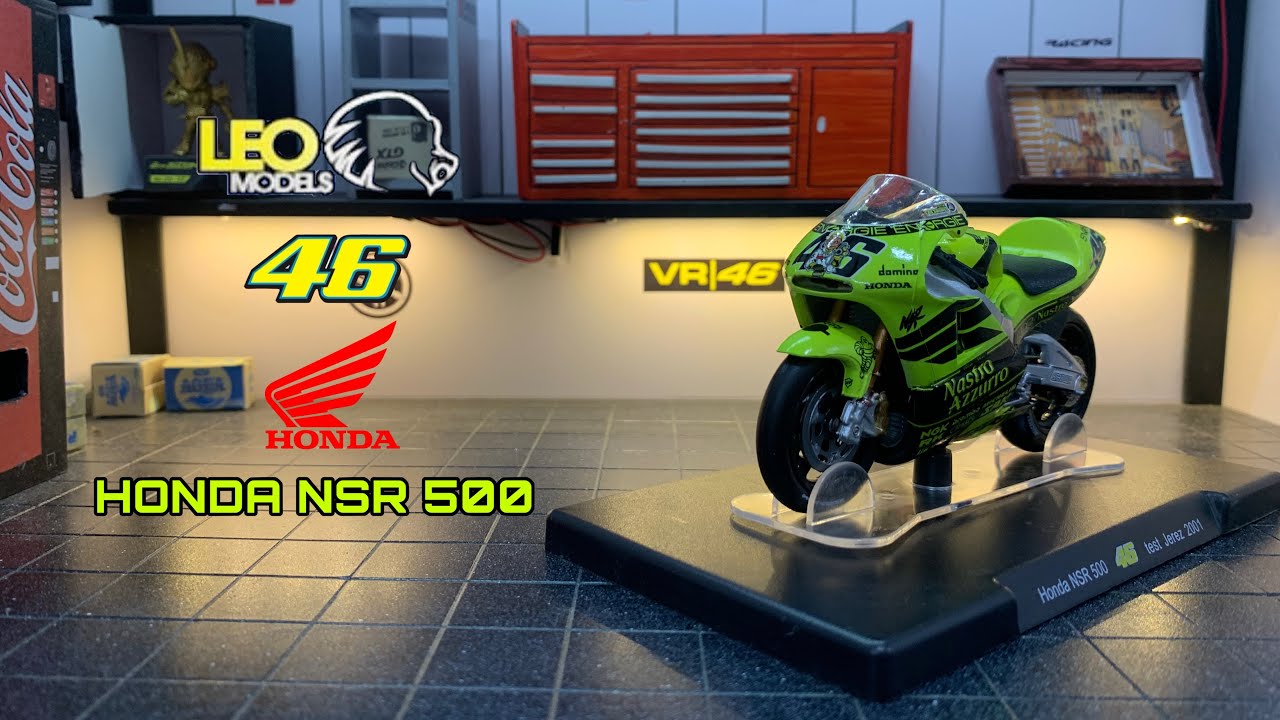 Diecast HONDA NSR 500 Test Jerez 2001 By Leo Models 