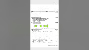 FA 1 -  p. s. 8th class model paper T. M.