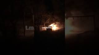 В Приднепровске возле школы сгорел автомобиль