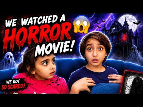 Forcing Dad to Watch a HORROR Movie! 😱 (He Got Scared)