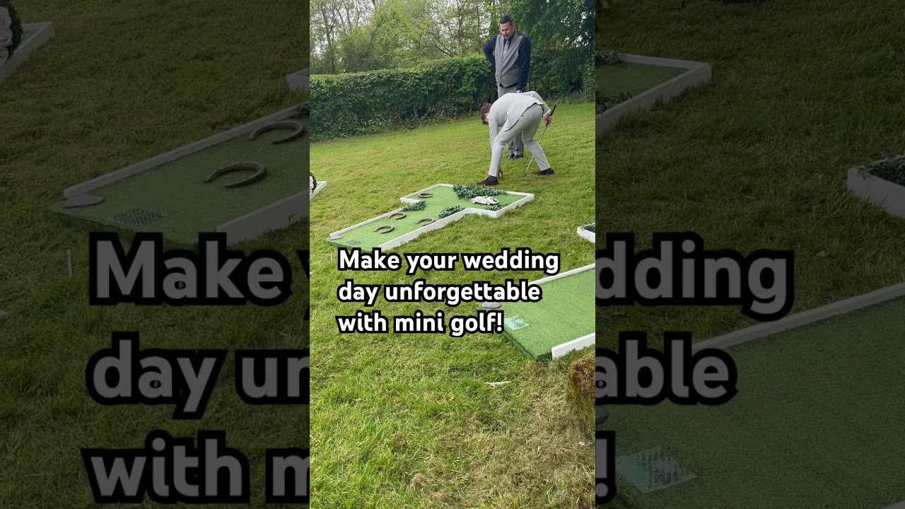 Make your wedding unforgettable with mini golf for weddings! 