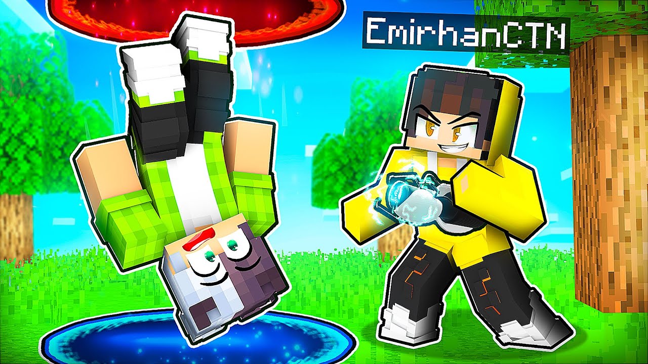 Minecraft MANHUNT ama PORTAL SİLAHI İLE TROLLEDİM!