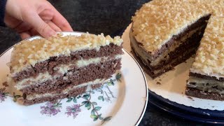 Schoko-Mandel-Buttercreme Torte backen | Teil 2 | Mandel-Buttercreme selber machen