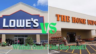 Home Depot vs Lowes!  A Contractors Opinion