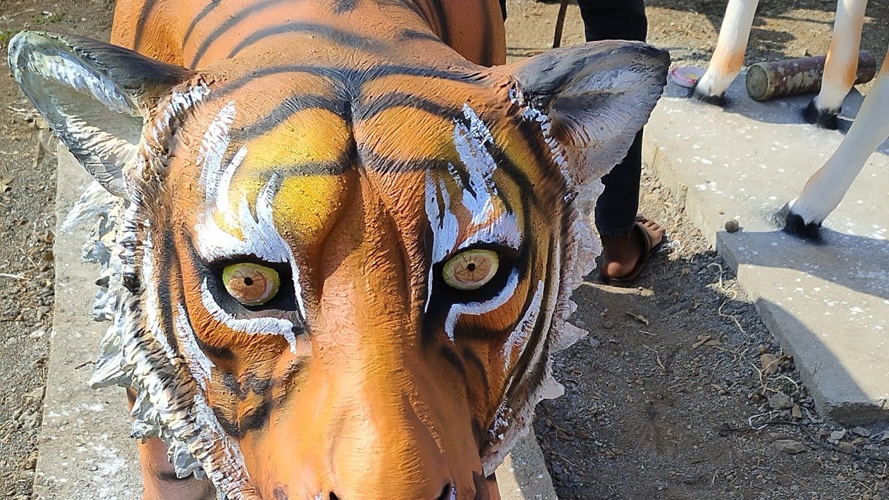 𝗧𝗶𝗴𝗲𝗿 𝘀𝘁𝗮𝘁𝘂𝗲 𝗰𝗼𝗹𝗼𝗿𝗶𝗻𝗴 𝗽𝗿𝗼𝗰𝗲𝘀𝘀 | Tiger Statue |
