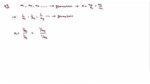 Reciprocals of a Geometric Sequence If a_1, a_2, a_3, …is a geometric sequence with com…