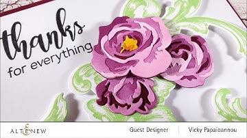 altenew guest | layering die cut flowers