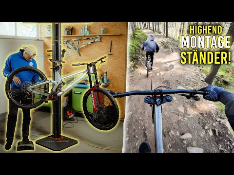 Highend Bike Montageständer testen \u0026 Neue Bremsen für das Downhill Bike - Klinovec Bikepark!