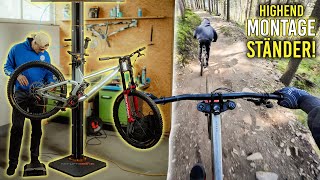 Highend Bike Montageständer testen & Neue Bremsen für das Downhill Bike - Klinovec Bikepark!