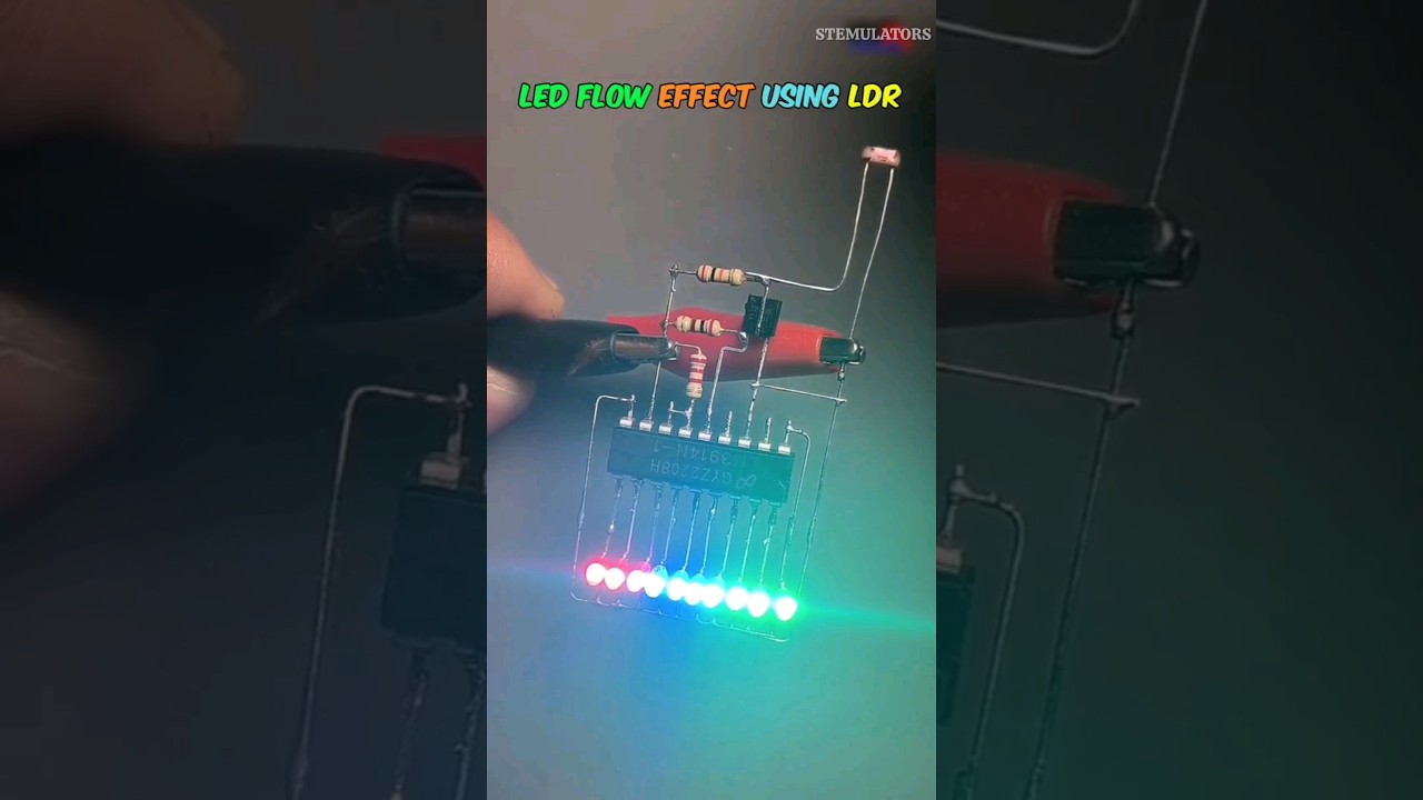 LED flow with LDR control! 💡 
