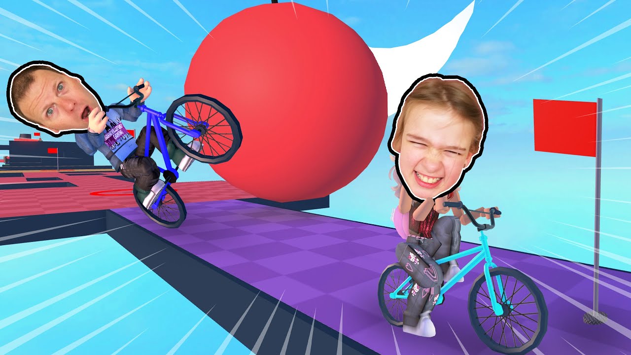 Det en OBBY, men vi er på CYKLER *MED STRAF*! Dansk ROBLOX Obby But You're on a Bike