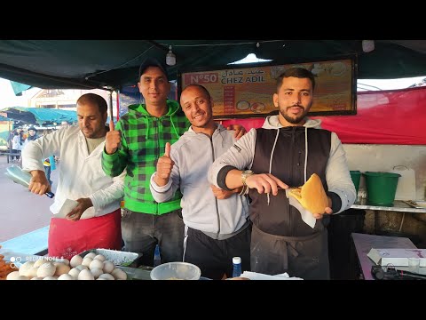 أشهر بائع أكلة البيض وبطاطا في مراكش